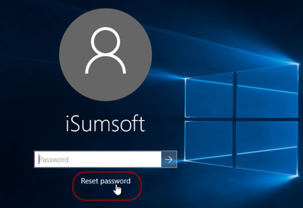 isumsoft windows 10 password refixer